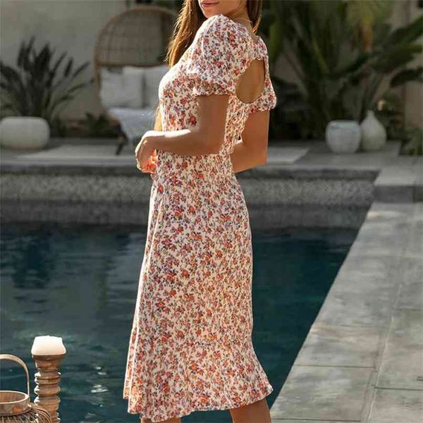 summer women's casual flower print short-sleeved open back slim dress vestidos 210430, Black;gray
summer women's casual flower print short-sleeved open back slim dress vestidos 210430, Black;gray