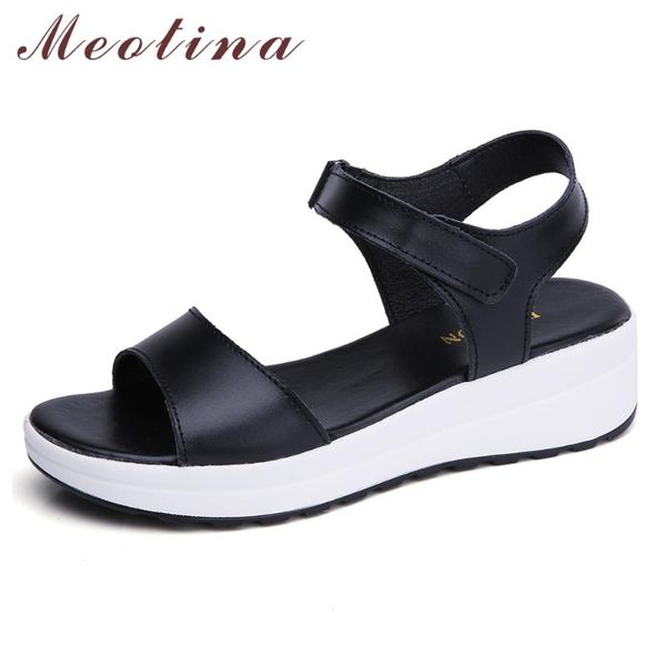 meotina women summer sandals shoes cow leather fashion flat platform open toe ladies footwear white size 5-9, Black
meotina women summer sandals shoes cow leather fashion flat platform open toe ladies footwear white size 5-9, Black