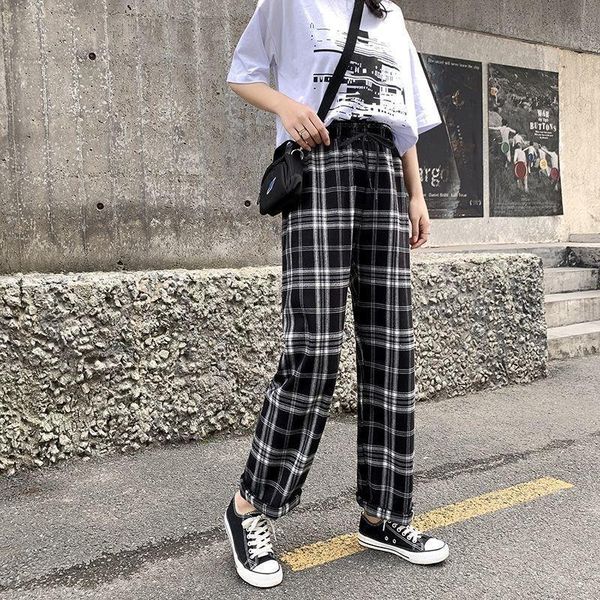 korean style wide leg thin womens capris summer plaid pattern plus size trousers oversized checkered high waist, Black;white
korean style wide leg thin womens capris summer plaid pattern plus size trousers oversized checkered high waist, Black;white