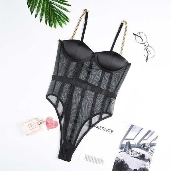 women's jumpsuits & rompers bodysuit short romper playsuit jumpsuit trousers summer ladies solid chain strap mesh party clubwear bodysu, Black;white
women's jumpsuits & rompers bodysuit short romper playsuit jumpsuit trousers summer ladies solid chain strap mesh party clubwear bodysu, Black;white