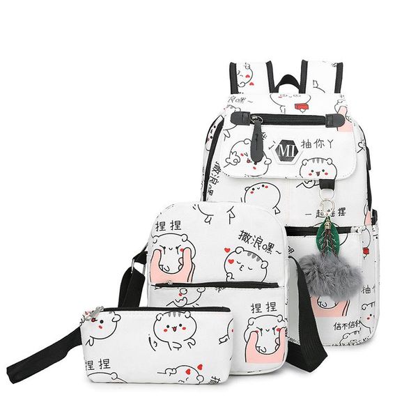 backpack college girl canvas 3pcs letters printing women usb school backpacks schoolbag for teenagers student book shoulder bags
backpack college girl canvas 3pcs letters printing women usb school backpacks schoolbag for teenagers student book shoulder bags