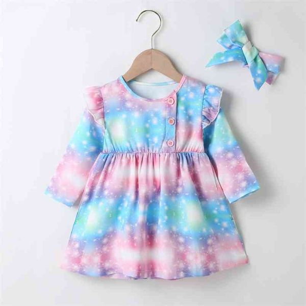 autumn winter girls dress long sleeve single breasted muti tie-dye print starry sky cute sweet baby 0-2t 210629, Red;yellow
autumn winter girls dress long sleeve single breasted muti tie-dye print starry sky cute sweet baby 0-2t 210629, Red;yellow