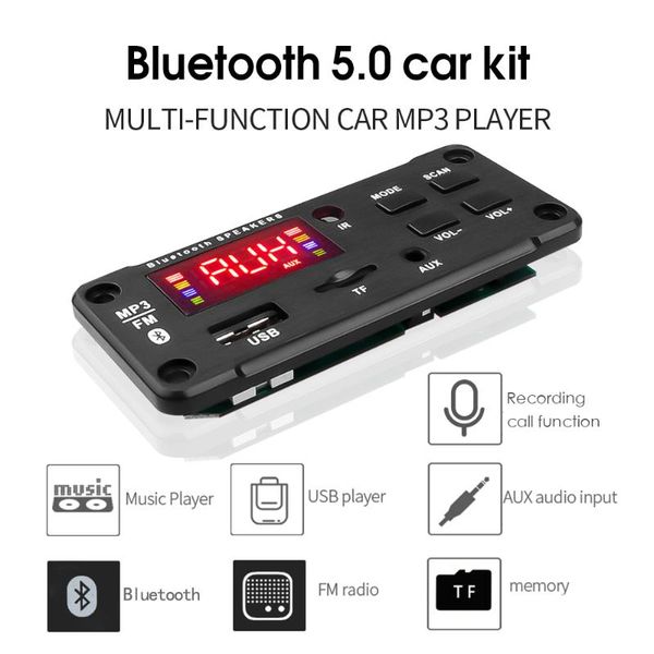 color screen 12v 50w mp3 decoder board bluetooth 5.0 wireless audio module call recording tf fm radio for car & mp4 players
color screen 12v 50w mp3 decoder board bluetooth 5.0 wireless audio module call recording tf fm radio for car & mp4 players