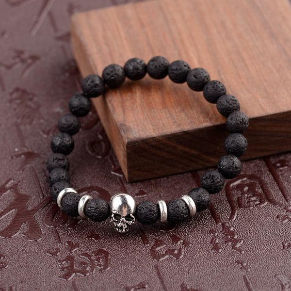 beaded, strands douvei natural lava stone beads men bracelet skeleton tiger eye bright black beaded jewelry for women ab310
beaded, strands douvei natural lava stone beads men bracelet skeleton tiger eye bright black beaded jewelry for women ab310