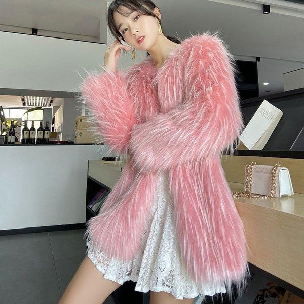 women's fur & faux woman elegant furry coat female warm long sleeve outerwear autumn winter ladies solid color jacket overcoat 3xl q61, Black
women's fur & faux woman elegant furry coat female warm long sleeve outerwear autumn winter ladies solid color jacket overcoat 3xl q61, Black