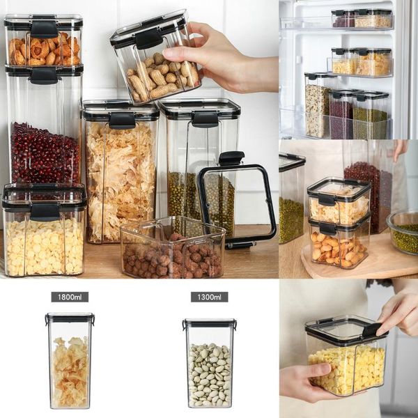 3pcs square storage box for kitchen container set vacuum transparent airtight organizer pasta tea sugar rice coffee oat bottles & jars
3pcs square storage box for kitchen container set vacuum transparent airtight organizer pasta tea sugar rice coffee oat bottles & jars