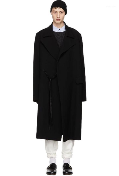 men's trench coats autumn and winter big lapel solid color woolen coat loose middle long waistline ribbon design, Tan;black
men's trench coats autumn and winter big lapel solid color woolen coat loose middle long waistline ribbon design, Tan;black
