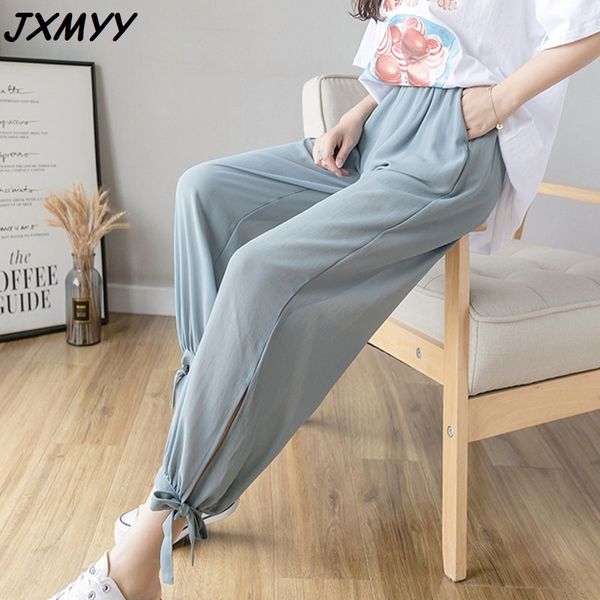 spring and summer chiffon korean version of beam mouth pants bloomers harem pants elastic and versatile nine-point pants 210412, Black;white
spring and summer chiffon korean version of beam mouth pants bloomers harem pants elastic and versatile nine-point pants 210412, Black;white