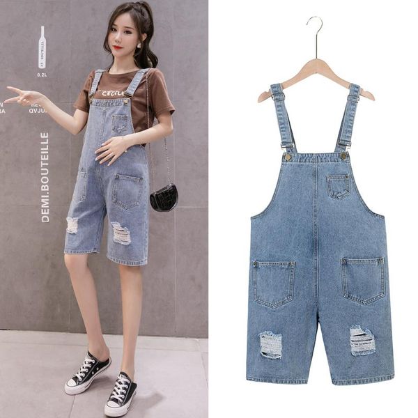 maternity bottoms pregnant women summer suspenders braces denim shorts jeans adjustable strap high waist cotton overalls loose jumpsuits, White
maternity bottoms pregnant women summer suspenders braces denim shorts jeans adjustable strap high waist cotton overalls loose jumpsuits, White