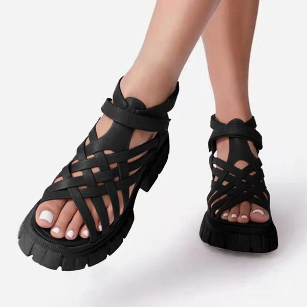sandals ladies gladiator shoes for women cross strap high heels summer 2021 chaussures femme platform size 42, Black
sandals ladies gladiator shoes for women cross strap high heels summer 2021 chaussures femme platform size 42, Black