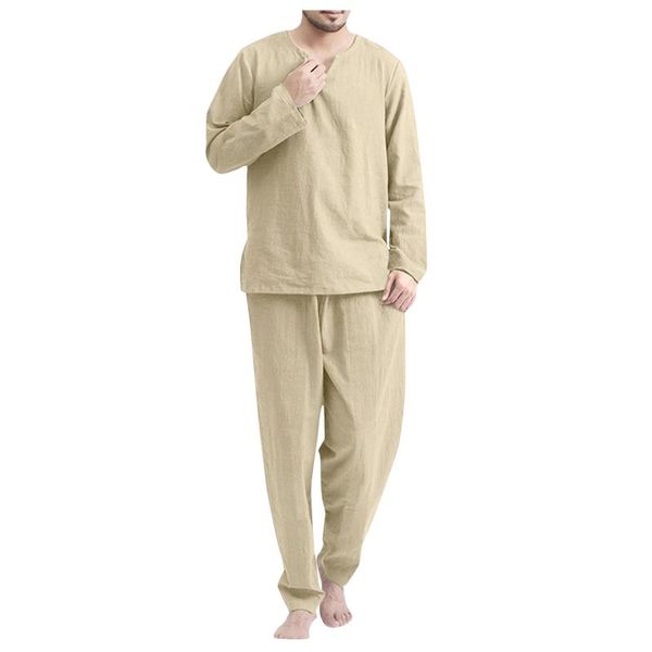 men's tracksuits casual pajamas sets autumn and winter solid long sleeve t-shirts pant set v-neck lounge two piece suits, Gray
men's tracksuits casual pajamas sets autumn and winter solid long sleeve t-shirts pant set v-neck lounge two piece suits, Gray