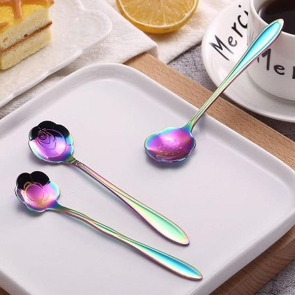spoons creative coffee spoon stainless steel colorful stirring milk teaspoon dessert ice cream tableware flowers design
spoons creative coffee spoon stainless steel colorful stirring milk teaspoon dessert ice cream tableware flowers design