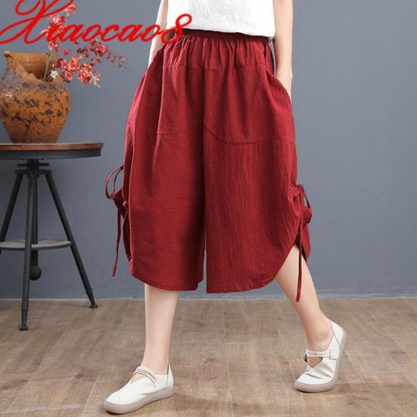 women's pants & capris oversized woman calf-length summer solid cotton linen loose for women wide leg trousers femme pantalon plus size, Black;white
women's pants & capris oversized woman calf-length summer solid cotton linen loose for women wide leg trousers femme pantalon plus size, Black;white