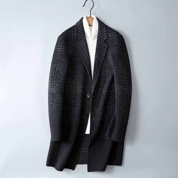 men's wool & blends 2021 winter brand great designer long coat material overcoat jacket woolen mans trench coat#1966, Black
men's wool & blends 2021 winter brand great designer long coat material overcoat jacket woolen mans trench coat#1966, Black