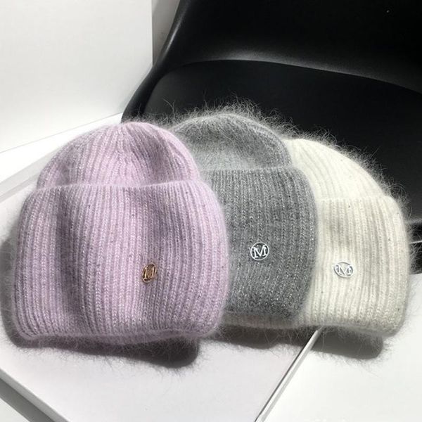 beanies qingwen winter high-quality fur m-mark knitted hat fashion warm solid color skullies ear protection woolen hats
beanies qingwen winter high-quality fur m-mark knitted hat fashion warm solid color skullies ear protection woolen hats