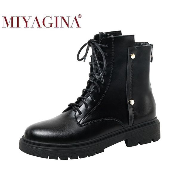 boots miyagina ankle genuine leather women flat platform short ladies shoes fashion autumn spring, Black
boots miyagina ankle genuine leather women flat platform short ladies shoes fashion autumn spring, Black
