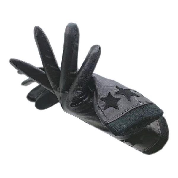 five fingers gloves 2021 style ladies sheepskin black leather fashion winter warmth beautiful genuine drivin, Blue;gray
five fingers gloves 2021 style ladies sheepskin black leather fashion winter warmth beautiful genuine drivin, Blue;gray