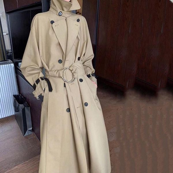 women's trench coats the united states house of h in autumn 2021 big pendulum waist double-breasted long windbreaker women england, Tan;black
women's trench coats the united states house of h in autumn 2021 big pendulum waist double-breasted long windbreaker women england, Tan;black