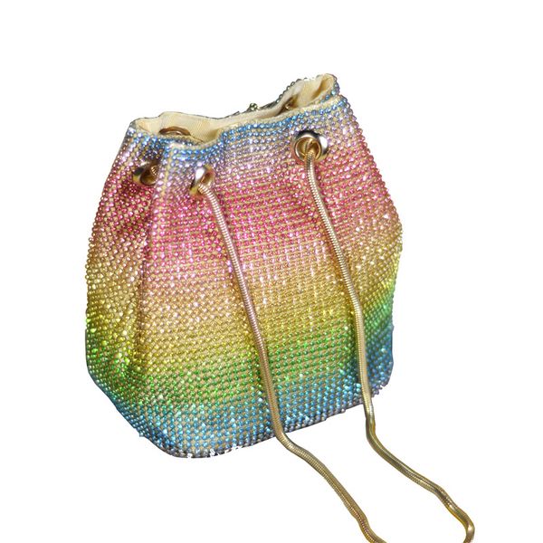 personalized evening bags crossbody shoulder rhinestone women's chain handbag women's colorful net drill bucket bag
personalized evening bags crossbody shoulder rhinestone women's chain handbag women's colorful net drill bucket bag