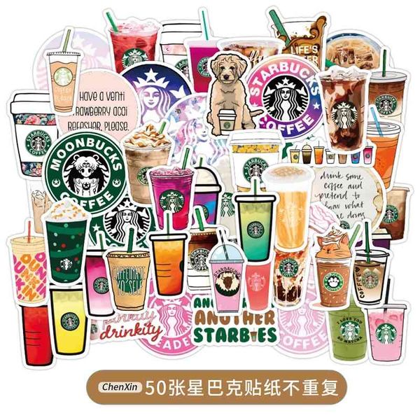 50 non repetitive starbuck graffiti personalized trolley case skateboard notebook water cup stickers
50 non repetitive starbuck graffiti personalized trolley case skateboard notebook water cup stickers