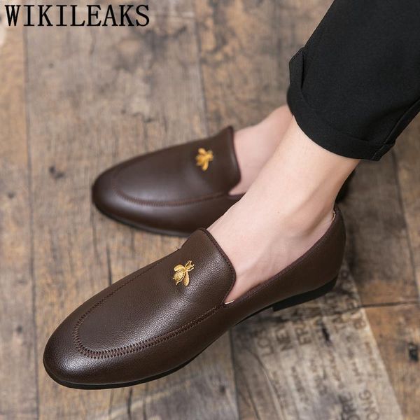 dress shoes fashion formal men classic slip luxury 2021 italian loafers leather brown zapatos, Black
dress shoes fashion formal men classic slip luxury 2021 italian loafers leather brown zapatos, Black