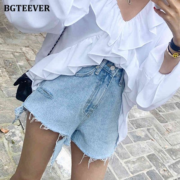 women's shorts bgteever summer fashion high waist a-line women denim ladies chic ripped holes tassels jeans female streetwear ah9z, White;black
women's shorts bgteever summer fashion high waist a-line women denim ladies chic ripped holes tassels jeans female streetwear ah9z, White;black