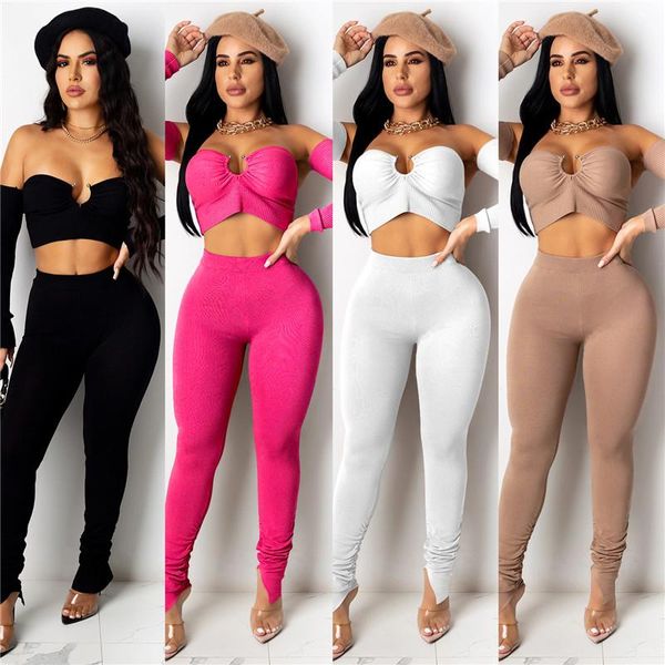 women's tracksuits 2021 spring autumn women 2 pcs fashion strapless low-cut tight-fitting long-sleeve and trousers two-piece set s, Gray
women's tracksuits 2021 spring autumn women 2 pcs fashion strapless low-cut tight-fitting long-sleeve and trousers two-piece set s, Gray