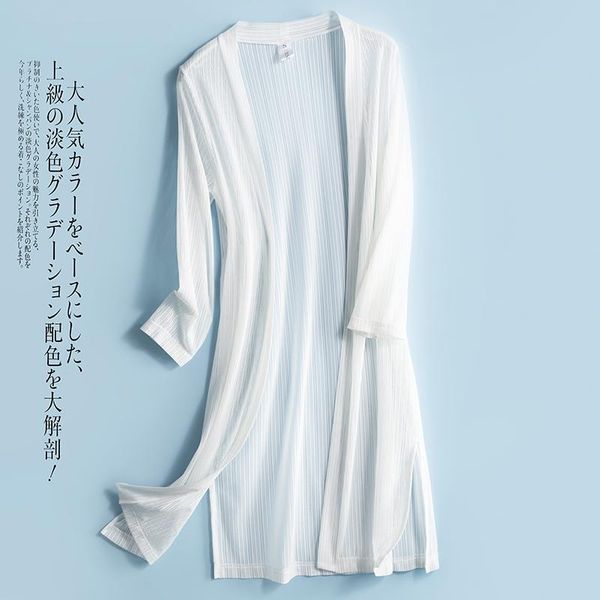 women's jackets 2021 fashion summer women ice silk knitted cardigan blouses thin blousas sun protection coats clothings lady beach shir, Black;brown
women's jackets 2021 fashion summer women ice silk knitted cardigan blouses thin blousas sun protection coats clothings lady beach shir, Black;brown