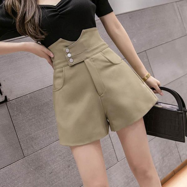 women's shorts single-breasted high waist suit for women elegant autumn wide leg female retro office casual short trousers c7576, White;black
women's shorts single-breasted high waist suit for women elegant autumn wide leg female retro office casual short trousers c7576, White;black