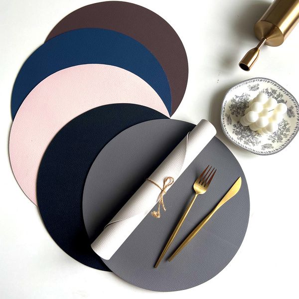 32cm round leather heat insulation pad l home plate nordic waterproof meal pu leather western
32cm round leather heat insulation pad l home plate nordic waterproof meal pu leather western