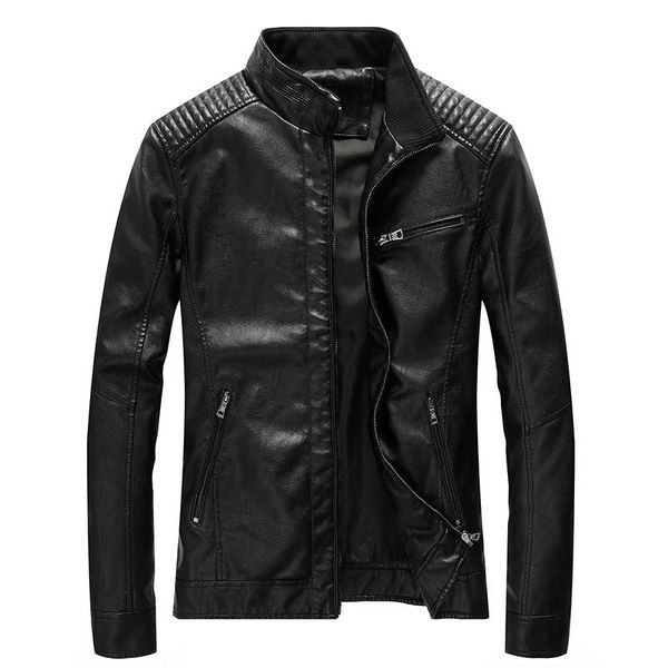 men's fur & faux spring leather jackets stand collar motorcycle pu casual slim fit coat outwear drop abz174, Black
men's fur & faux spring leather jackets stand collar motorcycle pu casual slim fit coat outwear drop abz174, Black