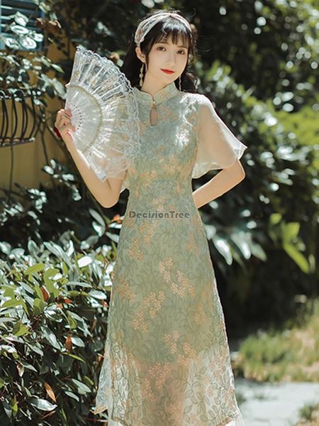 improved qipao women dress chinese lace cheongsam asian dresses elegant vintage flower ethnic clothing, Red
improved qipao women dress chinese lace cheongsam asian dresses elegant vintage flower ethnic clothing, Red