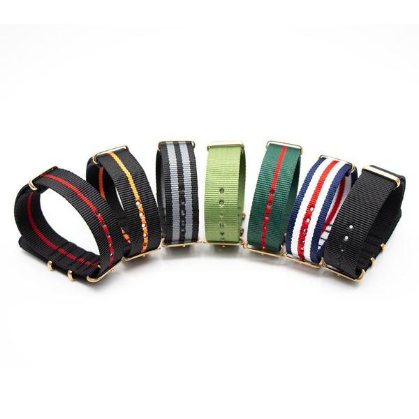watch bands band for nato nylon strap gold buckle bracelet 18mm 20mm 22mm 24mm striped replacement accessories, Black;brown
watch bands band for nato nylon strap gold buckle bracelet 18mm 20mm 22mm 24mm striped replacement accessories, Black;brown