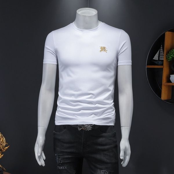 fashion t shirts men's short sleeve mercerized cotton round neck half 2021 summer large embroidery wear, White;black
fashion t shirts men's short sleeve mercerized cotton round neck half 2021 summer large embroidery wear, White;black