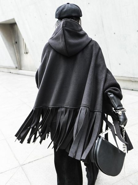 women's wool & blends women woolen coats irregular tassel hooded zipper winter coat asymmetry long black overcoat 2021 fashion
women's wool & blends women woolen coats irregular tassel hooded zipper winter coat asymmetry long black overcoat 2021 fashion