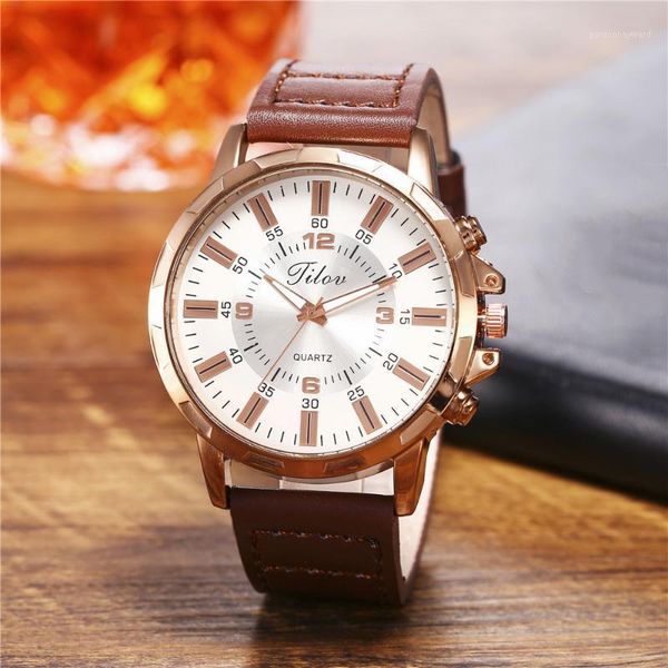 wristwatches jilou fashion simple men watch business creative big dial double scale belt men's clock quartz wrist watches gift relojes, Slivery;brown
wristwatches jilou fashion simple men watch business creative big dial double scale belt men's clock quartz wrist watches gift relojes, Slivery;brown