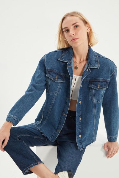 women's jackets trendyol skirt tip discrete denim jacket twoaw22ce0223, Black;brown
women's jackets trendyol skirt tip discrete denim jacket twoaw22ce0223, Black;brown