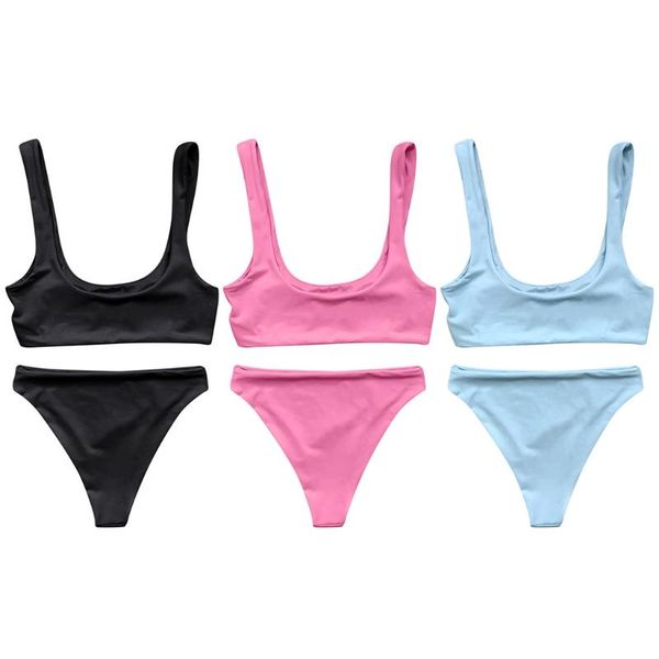 one-piece suits g6de women 2 piece bikini set scoop neck push-up padded thicken brazilian swimsuit high waist thong cut solid color
one-piece suits g6de women 2 piece bikini set scoop neck push-up padded thicken brazilian swimsuit high waist thong cut solid color