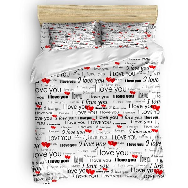 bedding sets english alphabet font red heart art duvet cover set comfortable bedroom supplies comforter 2/3/4pcs
bedding sets english alphabet font red heart art duvet cover set comfortable bedroom supplies comforter 2/3/4pcs