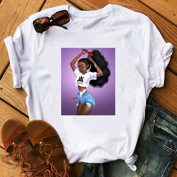 women's t-shirt cool melanin black girl printing o-neck t shirt lovely hip hop style streetwear casual female shirts dfs, White
women's t-shirt cool melanin black girl printing o-neck t shirt lovely hip hop style streetwear casual female shirts dfs, White