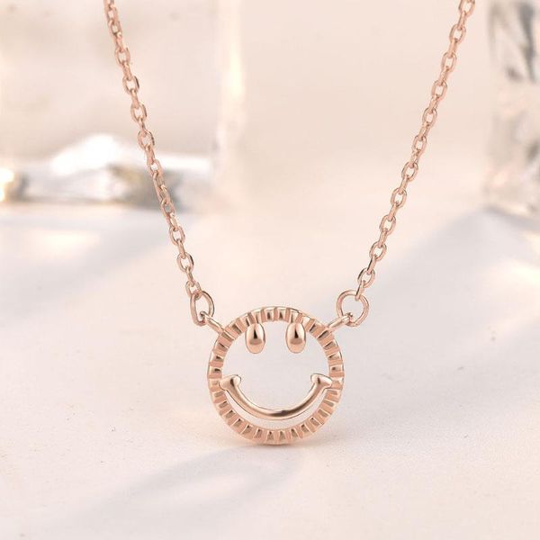 pendant necklaces necklace s925 sterling silver smile female korean style luxury niche design clavicle chain
pendant necklaces necklace s925 sterling silver smile female korean style luxury niche design clavicle chain