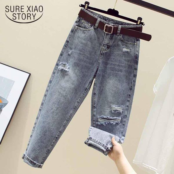 fashion high waist jeans woman 2021 autumn loose women hole denim trousers cotton pantalon clothing style 10829 women's, Blue
fashion high waist jeans woman 2021 autumn loose women hole denim trousers cotton pantalon clothing style 10829 women's, Blue