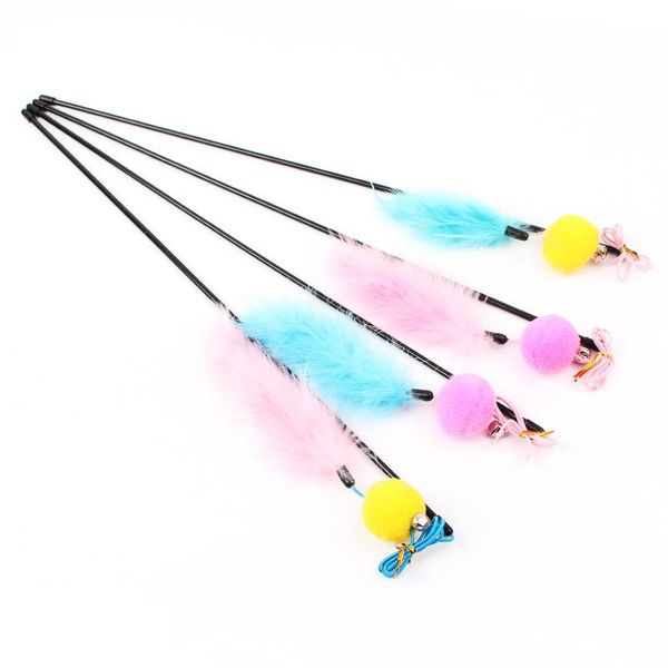 cat toys random color make a stick feather colourful pole like birds with small bell natural 1pcs
cat toys random color make a stick feather colourful pole like birds with small bell natural 1pcs