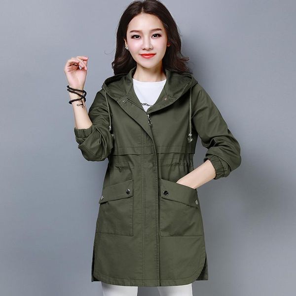 women's trench coats 2021 fall /autumn women coat plus size hoodie windbreaker female solid pockets zipper overcoat loose casual outerw, Tan;black
women's trench coats 2021 fall /autumn women coat plus size hoodie windbreaker female solid pockets zipper overcoat loose casual outerw, Tan;black
