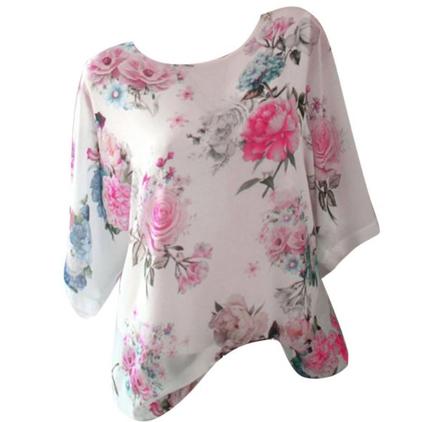 women's t-shirt 5xl plus size casual blouse floral printing shirt slash neck loose tunic summer blouses and shirts for ladies, White
women's t-shirt 5xl plus size casual blouse floral printing shirt slash neck loose tunic summer blouses and shirts for ladies, White