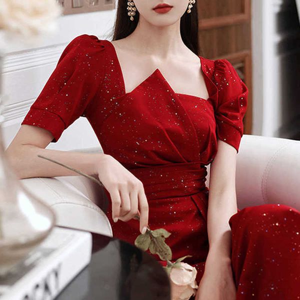 casual dresses french vintage summer women's korean short sleeve elegant solid females evening party design 084u, Black;gray
casual dresses french vintage summer women's korean short sleeve elegant solid females evening party design 084u, Black;gray