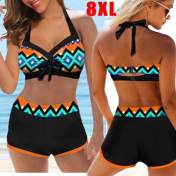 2021 new plus size 8xl women push-up bra bandage bikini halter swimsuit swimwear bathing suit shorts beachwear female biqui, White;black
2021 new plus size 8xl women push-up bra bandage bikini halter swimsuit swimwear bathing suit shorts beachwear female biqui, White;black