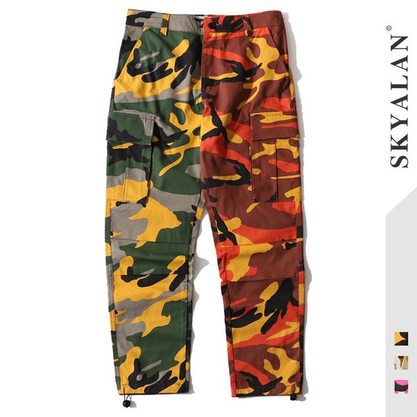 pants fashionable the autumn and winter guochao street stretch color matching long cotton camouflage overalls men's casual sports, Black
pants fashionable the autumn and winter guochao street stretch color matching long cotton camouflage overalls men's casual sports, Black