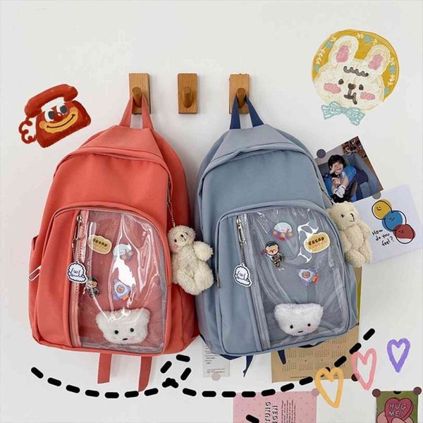 solid transparent backpacks women casual simple students preppy sweet backpack girls all match travel bags side pockets chic
solid transparent backpacks women casual simple students preppy sweet backpack girls all match travel bags side pockets chic
