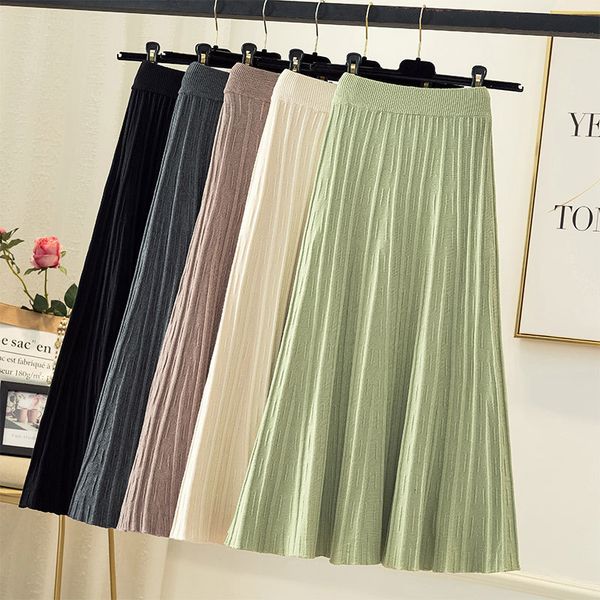 skirts winter cashmere blend rib knitted long flared skirt autumn a- line pleared calf knit green gray gcc4, Black
skirts winter cashmere blend rib knitted long flared skirt autumn a- line pleared calf knit green gray gcc4, Black